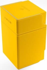 GameGenic Watchtower Convertible Deck Box - Yellow (Holds 100+) - GameGenic Deck Boxes - Deck Boxes card