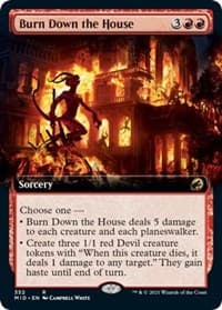 Burn Down the House (Extended Art) - Innistrad: Midnight Hunt - Magic: The Gathering card