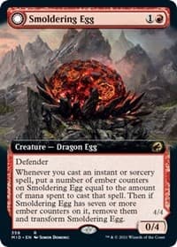 Smoldering Egg (Extended Art) - Innistrad: Midnight Hunt - Magic: The Gathering card