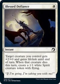 Blessed Defiance - Innistrad: Midnight Hunt - Magic: The Gathering card