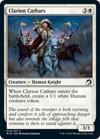 Clarion Cathars - Innistrad: Midnight Hunt - Magic: The Gathering card