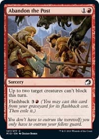 Abandon the Post - Innistrad: Midnight Hunt - Magic: The Gathering card