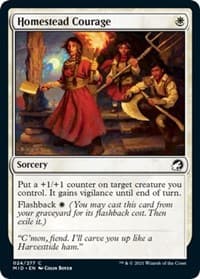 Homestead Courage - Innistrad: Midnight Hunt - Magic: The Gathering card