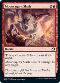 Moonrager's Slash - Innistrad: Midnight Hunt - Magic: The Gathering card