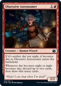 Obsessive Astronomer - Innistrad: Midnight Hunt - Magic: The Gathering card