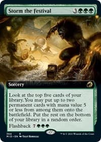 Storm the Festival (Extended Art) - Innistrad: Midnight Hunt - Magic: The Gathering card