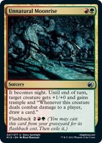 Unnatural Moonrise - Innistrad: Midnight Hunt - Magic: The Gathering card