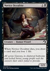 Novice Occultist - Innistrad: Midnight Hunt - Magic: The Gathering card