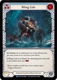 Biting Gale (Blue) - Tales of Aria - Flesh and Blood TCG card