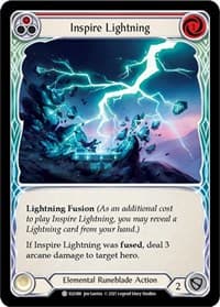 Inspire Lightning (Red) - Tales of Aria - Flesh and Blood TCG card