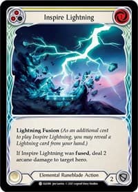 Inspire Lightning (Yellow) - Tales of Aria - Flesh and Blood TCG card