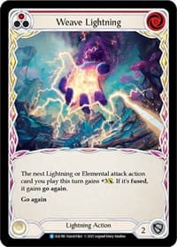 Weave Lightning (Red) - Tales of Aria - Flesh and Blood TCG card