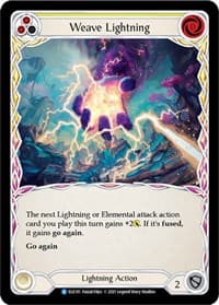 Weave Lightning (Yellow) - Tales of Aria - Flesh and Blood TCG card