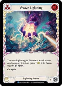 Weave Lightning (Blue) - Tales of Aria - Flesh and Blood TCG card