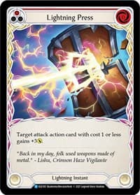 Lightning Press (Red) - Tales of Aria - Flesh and Blood TCG card
