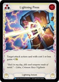 Lightning Press (Yellow) - Tales of Aria - Flesh and Blood TCG card