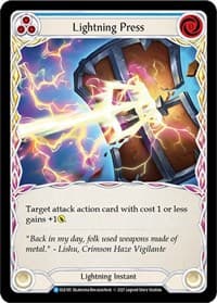 Lightning Press (Blue) - Tales of Aria - Flesh and Blood TCG card