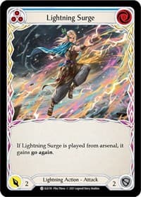 Lightning Surge (Blue) - Tales of Aria - Flesh and Blood TCG card