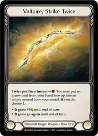 Voltaire, Strike Twice - Tales of Aria - Flesh and Blood TCG card