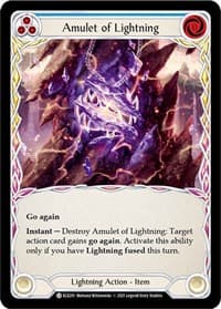 Amulet of Lightning - Tales of Aria - Flesh and Blood TCG card