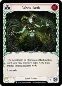 Weave Earth (Red) - Tales of Aria - Flesh and Blood TCG card