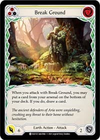 Break Ground (Yellow) - Tales of Aria - Flesh and Blood TCG card