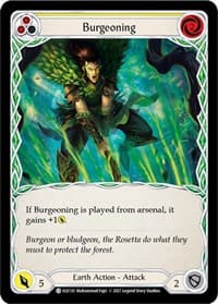 Burgeoning (Yellow) - Tales of Aria - Flesh and Blood TCG card