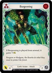 Burgeoning (Blue) - Tales of Aria - Flesh and Blood TCG card
