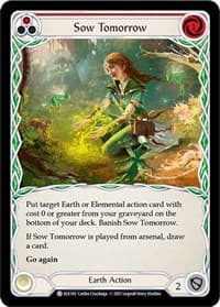 Sow Tomorrow (Red) - Tales of Aria - Flesh and Blood TCG card