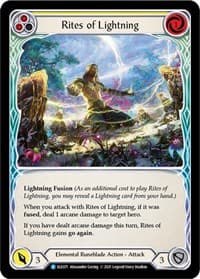 Rites of Lightning (Yellow) - Tales of Aria - Flesh and Blood TCG card