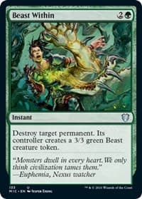 Beast Within - Commander: Innistrad: Midnight Hunt - Magic: The Gathering card