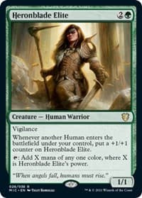Heronblade Elite - Commander: Innistrad: Midnight Hunt - Magic: The Gathering card