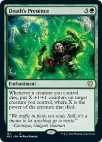 Death's Presence - Commander: Innistrad: Midnight Hunt - Magic: The Gathering card