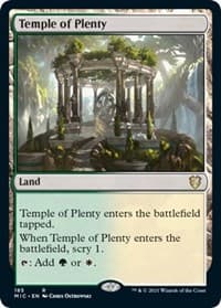 Temple of Plenty - Commander: Innistrad: Midnight Hunt - Magic: The Gathering card