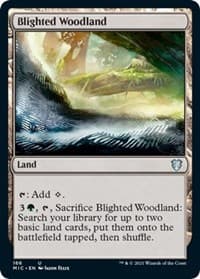 Blighted Woodland - Commander: Innistrad: Midnight Hunt - Magic: The Gathering card