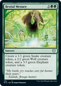 Bestial Menace - Commander: Innistrad: Midnight Hunt - Magic: The Gathering card