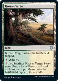 Krosan Verge - Commander: Innistrad: Midnight Hunt - Magic: The Gathering card