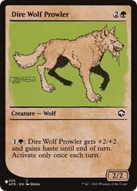 Dire Wolf Prowler (Showcase) - The List Reprints - Magic: The Gathering card