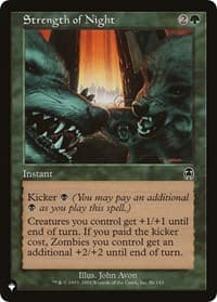 Strength of Night - The List Reprints - Magic: The Gathering card