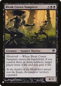 Bleak Coven Vampires - The List Reprints - Magic: The Gathering card