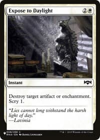Expose to Daylight - The List Reprints - Magic: The Gathering card