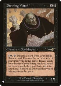 Divining Witch - The List Reprints - Magic: The Gathering card