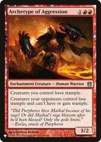 Archetype of Aggression - The List Reprints - Magic: The Gathering card