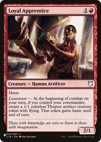 Loyal Apprentice - The List Reprints - Magic: The Gathering card