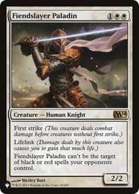Fiendslayer Paladin - The List Reprints - Magic: The Gathering card