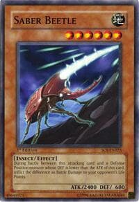 Saber Beetle - Shadow of Infinity - YuGiOh card