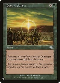 Serene Sunset - The List Reprints - Magic: The Gathering card