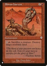 Shivan Harvest - The List Reprints - Magic: The Gathering card