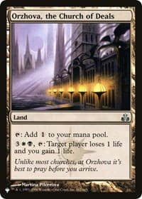 Orzhova, the Church of Deals - The List Reprints - Magic: The Gathering card
