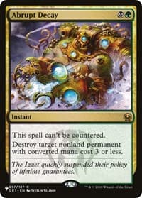 Abrupt Decay - The List Reprints - Magic: The Gathering card